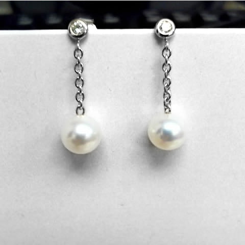 Diamond and Pearl Dangles