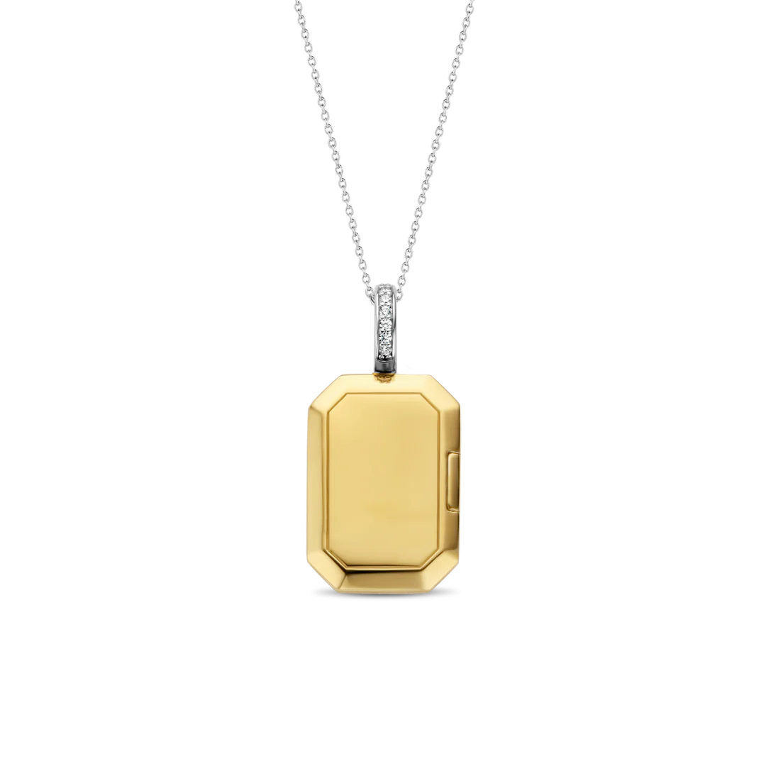 Cubic Zirconia Locket Necklace