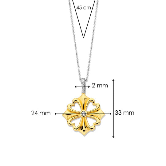 'Clover' Gold Plated Pendant