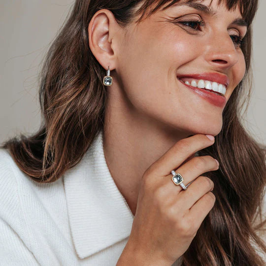 CZ Rope Cushion Hoops