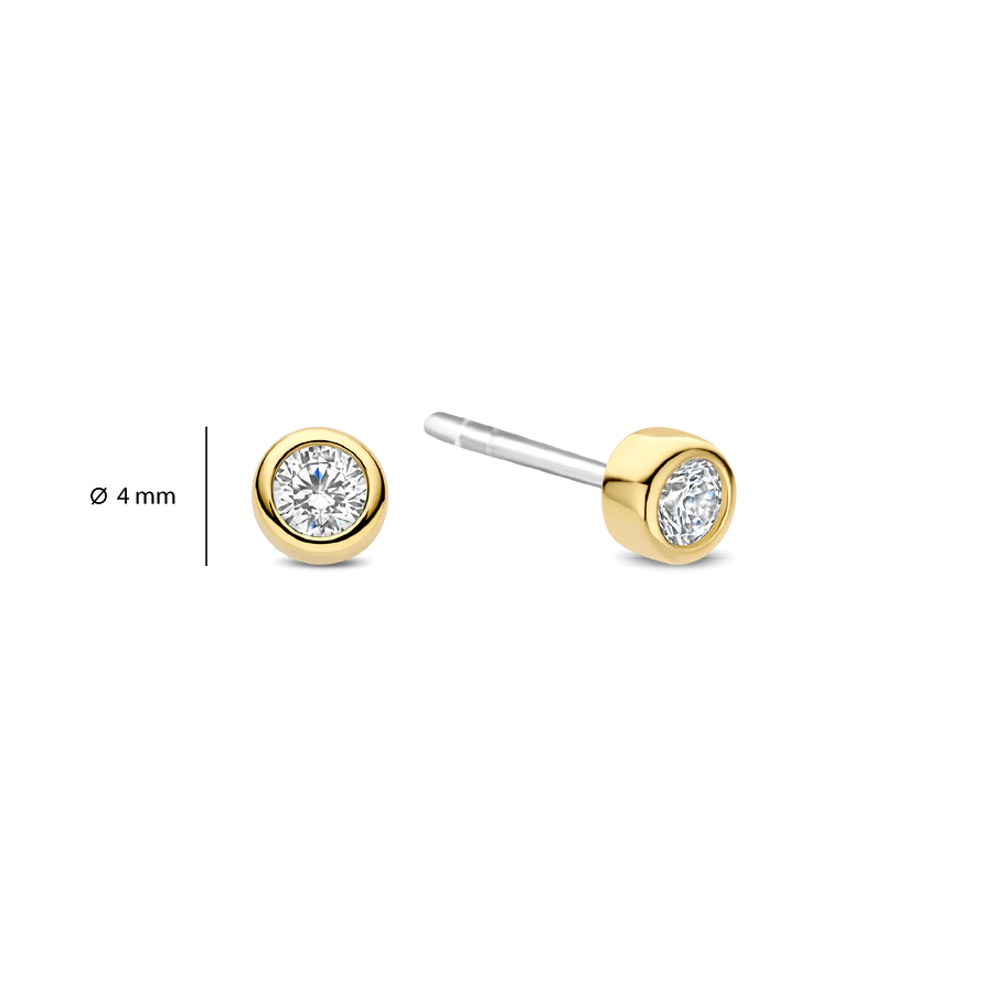 CZ Bezel Studs