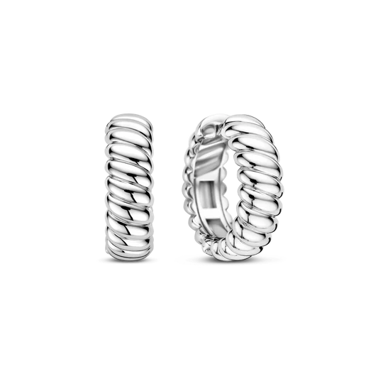 Ribbed Twist Huggie
