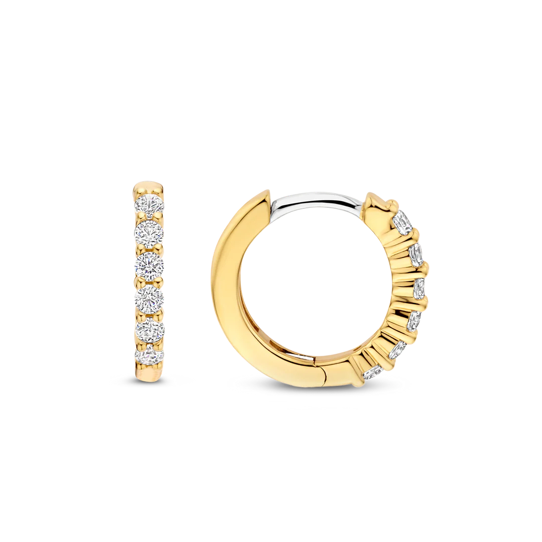 CZ Huggie Hoops