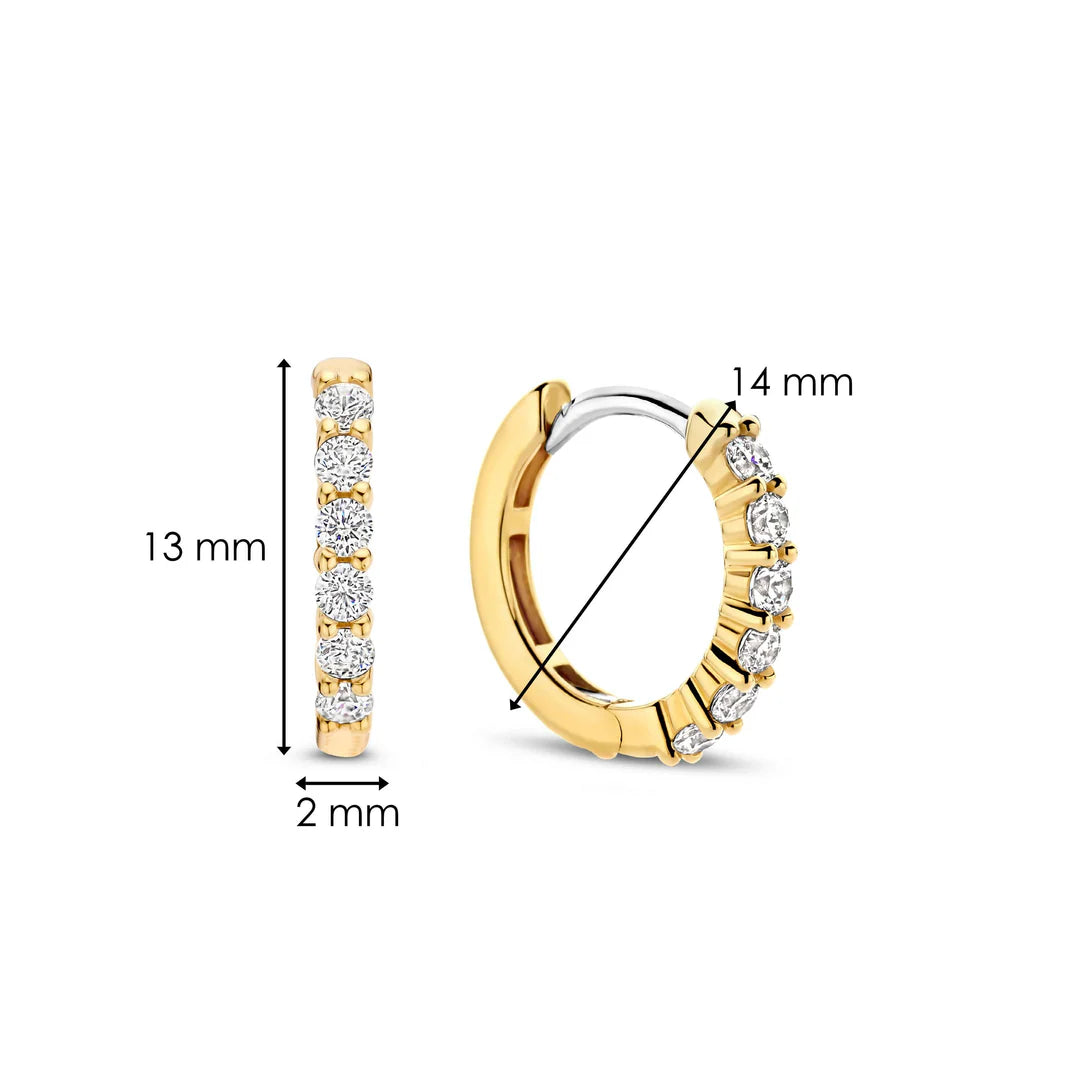 CZ Huggie Hoops