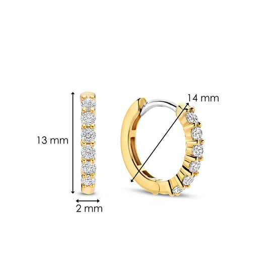 CZ Huggie Hoops