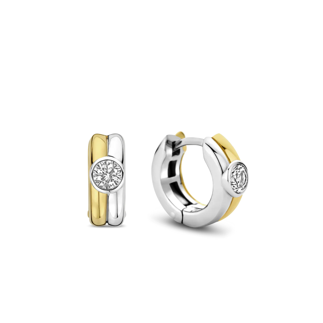 Two Tone Double Line Hoop