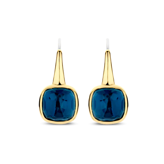 Blue CZ Cushion Drops