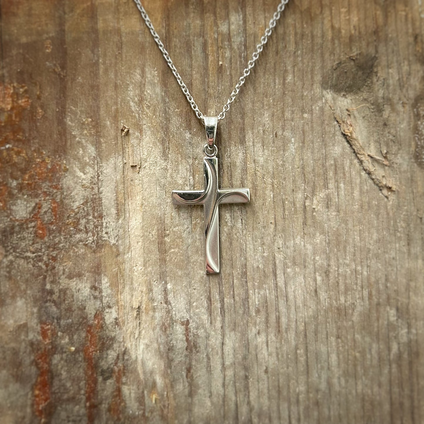 Swirl Cross Necklace