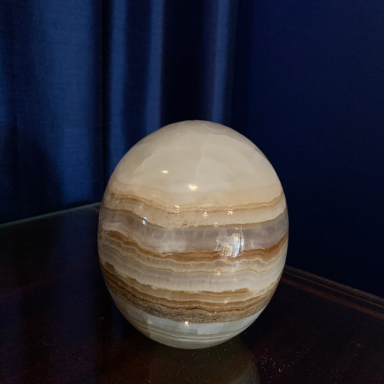 Amber Onyx Polished Skull