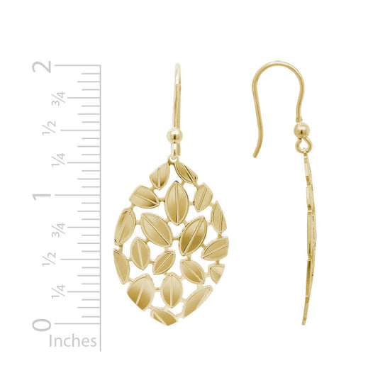 Mosaic Leaf Earring