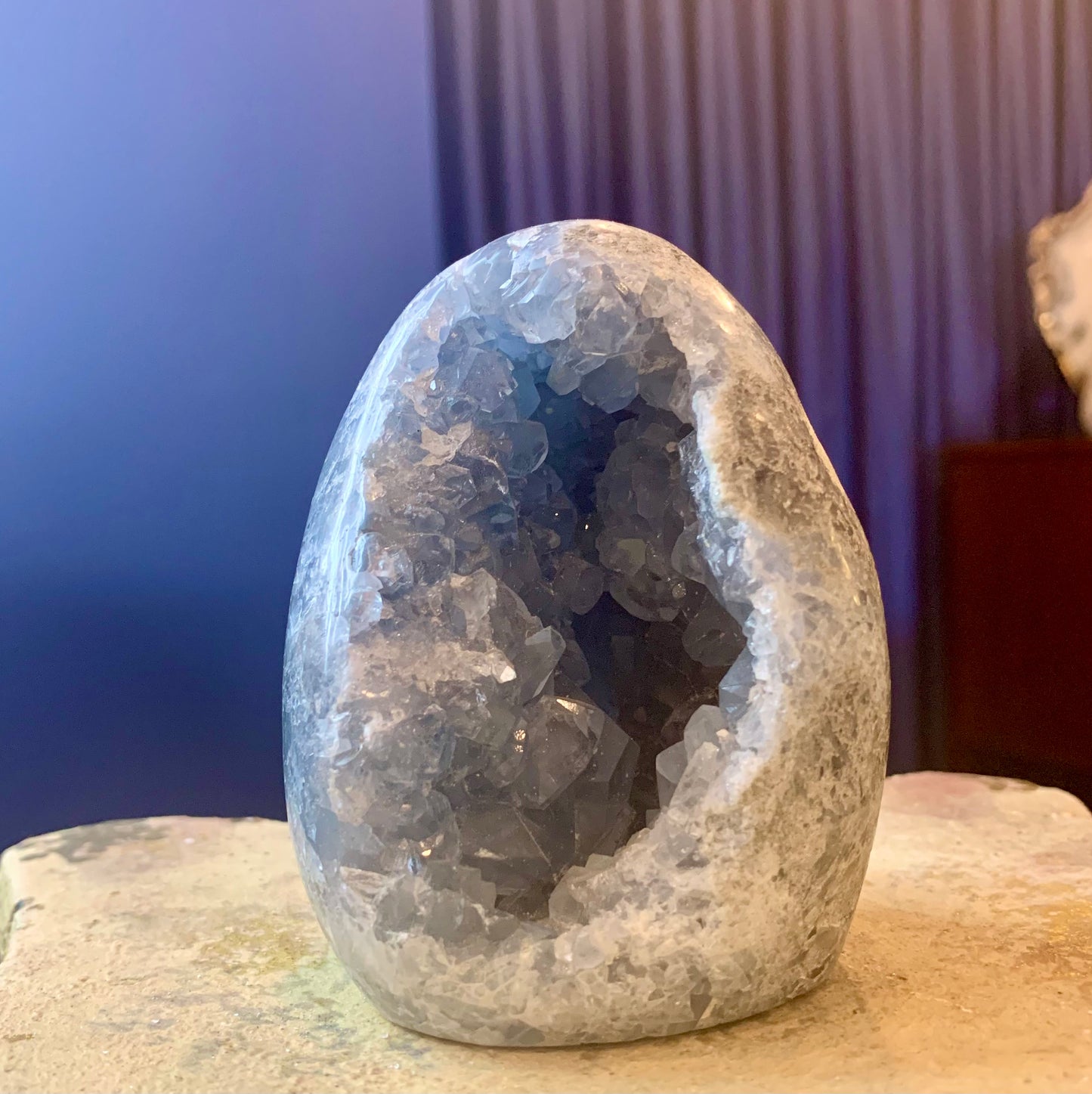 Small Celestite Egg Geode
