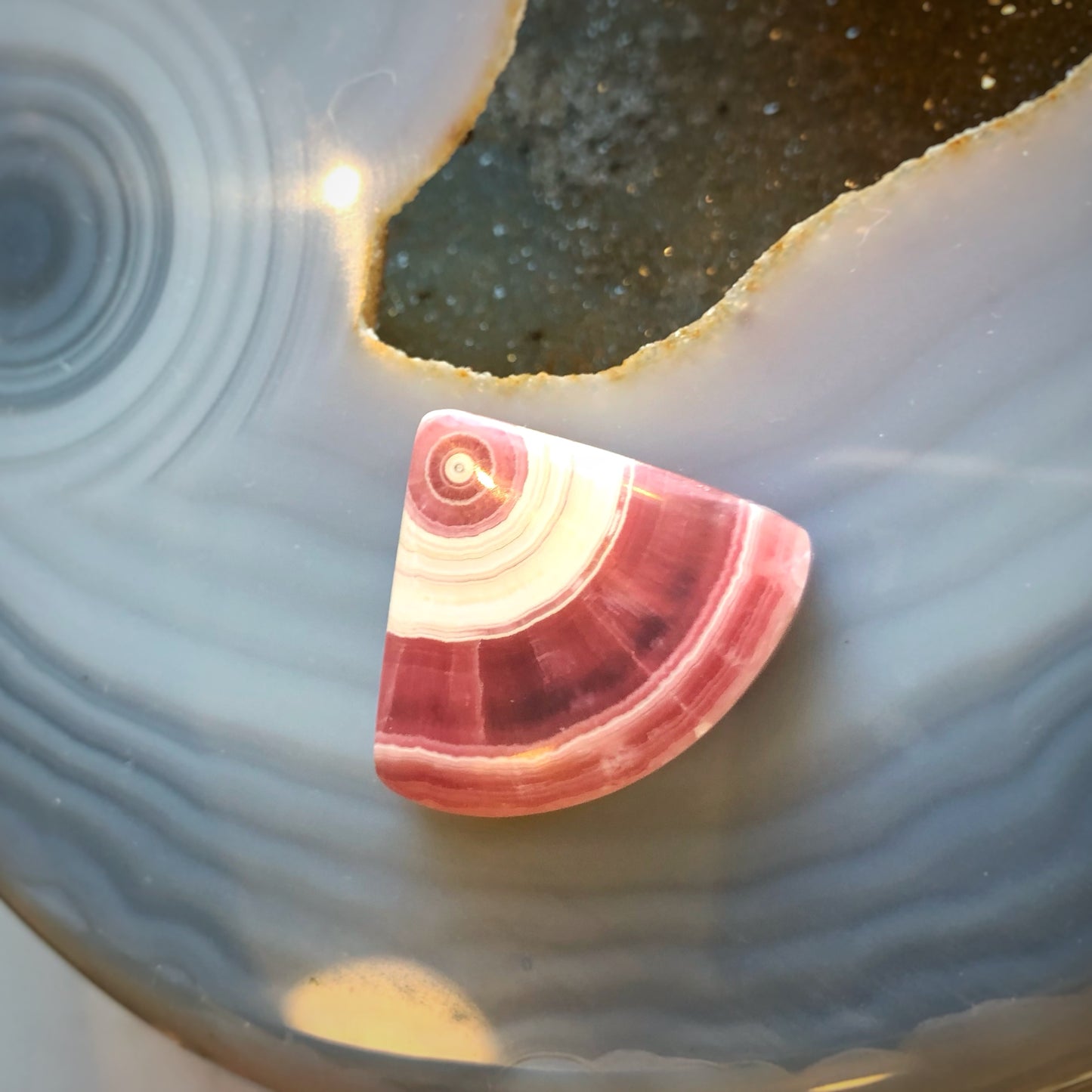 Rhodochrosite Pie Slice