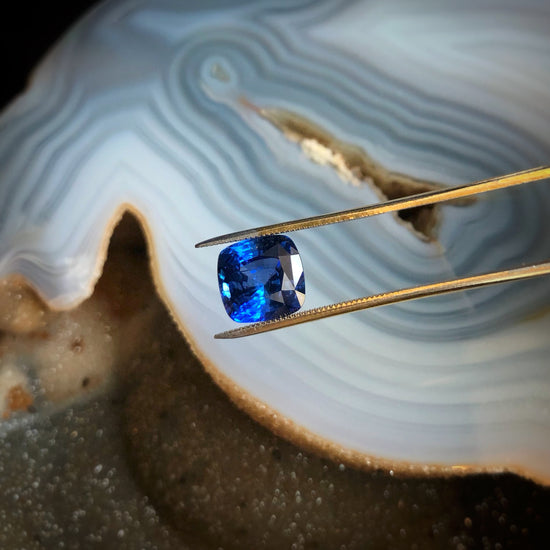 Blue Sapphire Cushion Cut 5.05ct
