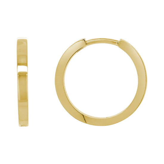 Squared Edge Hoop Earrings