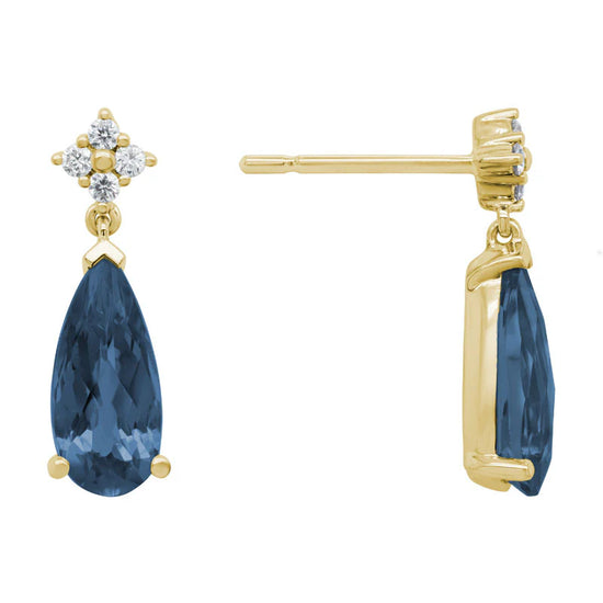 London Blue Topaz Drop Earrings
