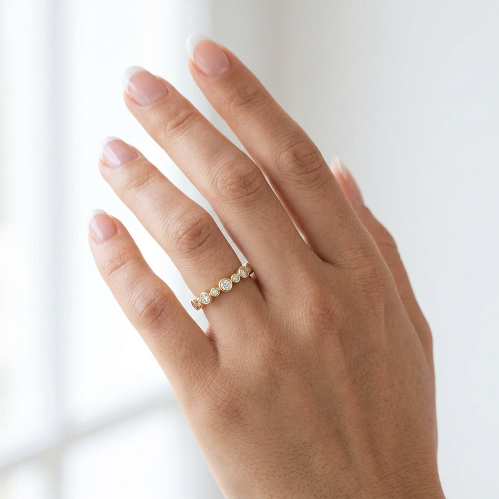Diamond Bezel Anniversary Band
