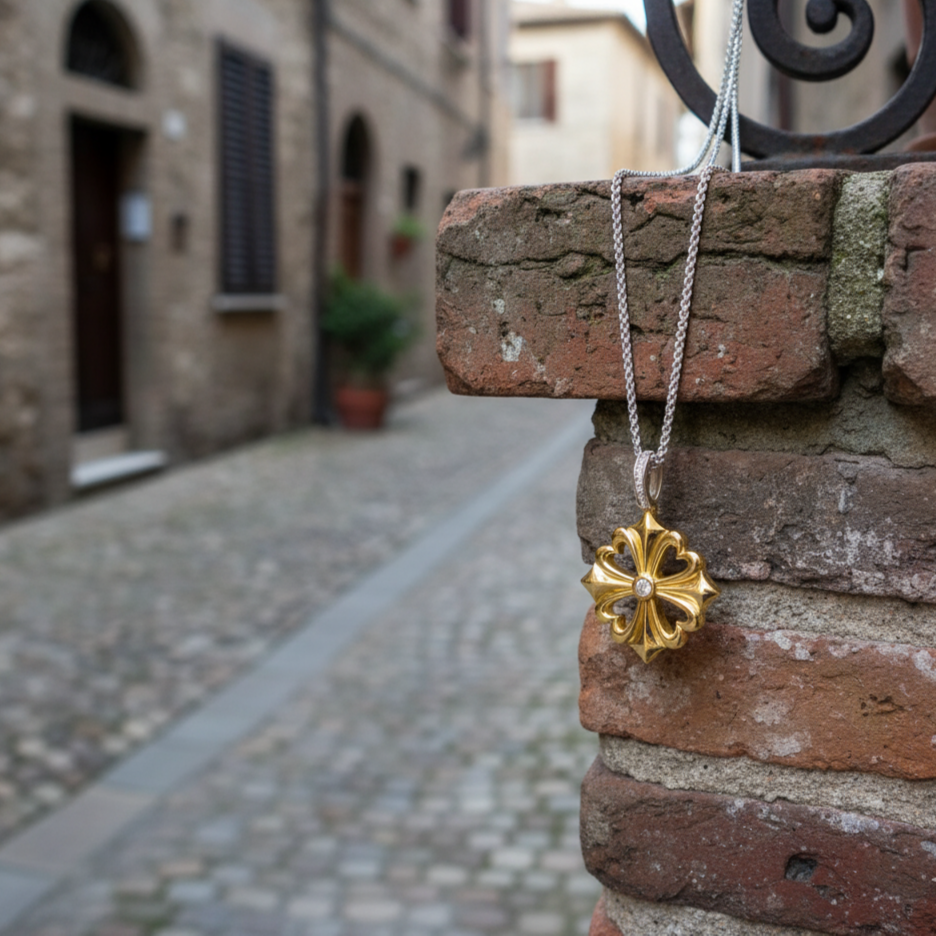 'Clover' Gold Plated Pendant