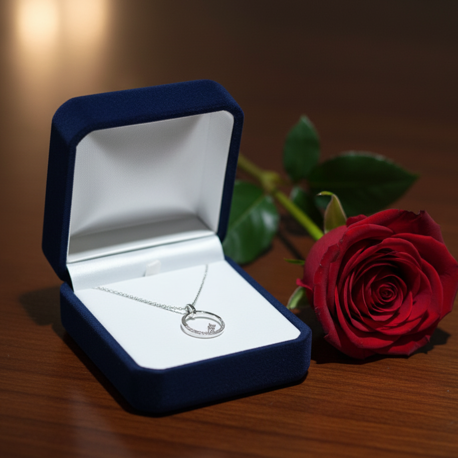 Diamond Circle Necklace