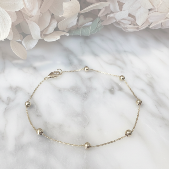 6 Inch Bead Station Bracelet