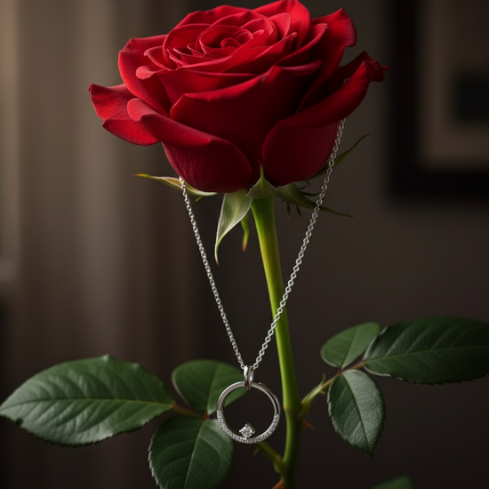 Diamond Circle Necklace