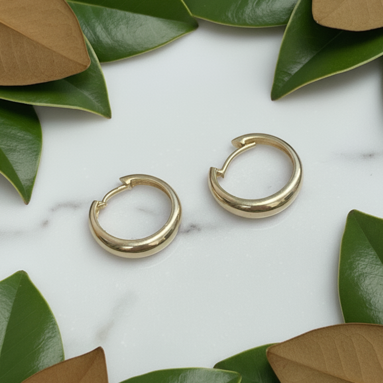 Tapered Huggie Earrings