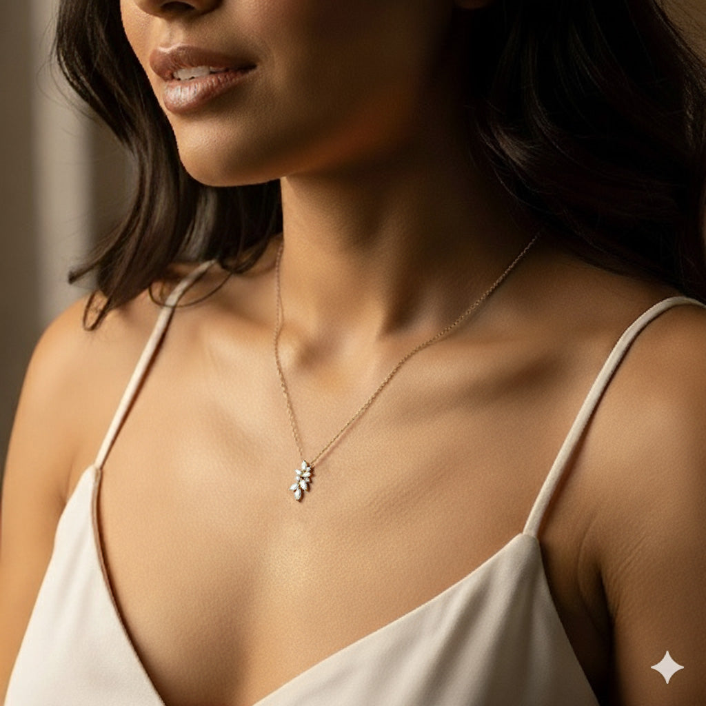 Diamond Cluster Necklace