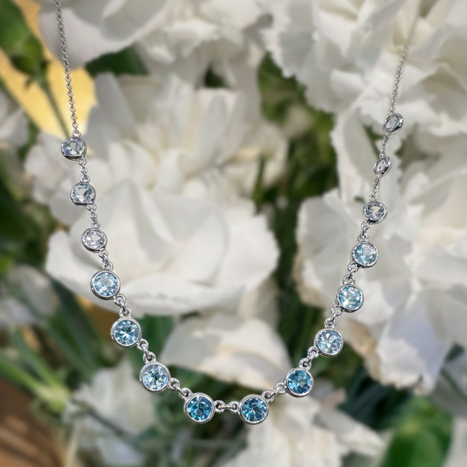 Multicolored Bezel Necklace