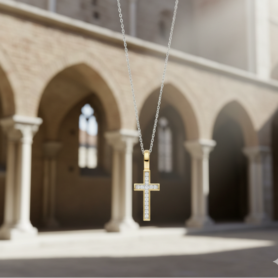 Cubic Zirconia Cross Pendant