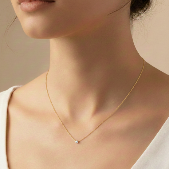 Nina Solitaire Diamond Necklace