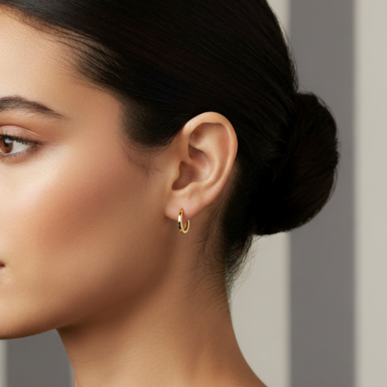 Squared Edge Hoop Earrings