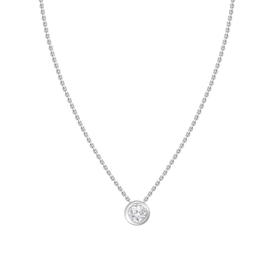 Sierra Bezel Solitaire Necklace