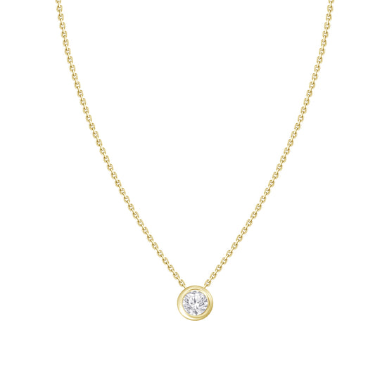 Sierra Bezel Solitaire Necklace