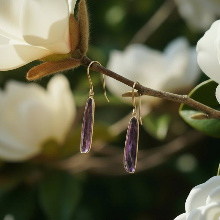 "Atlas" Amethyst Dangle