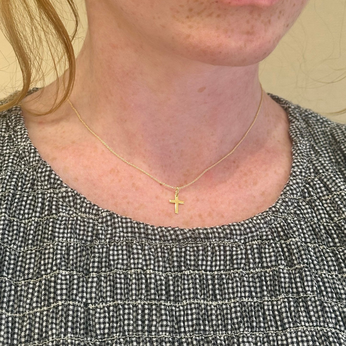 Petite Gold Cross