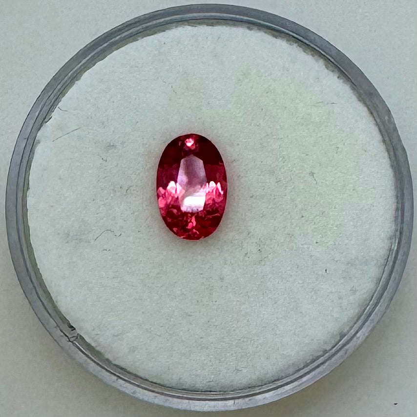 Oval Coral Spinel, .89ct