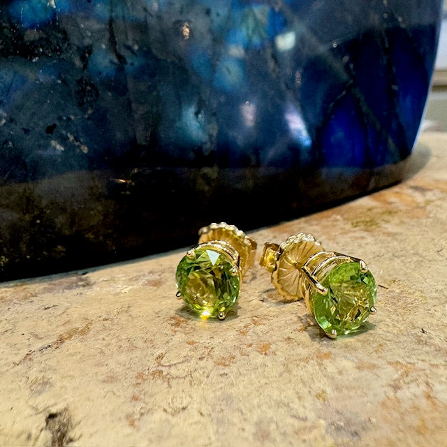 Peridot Studs