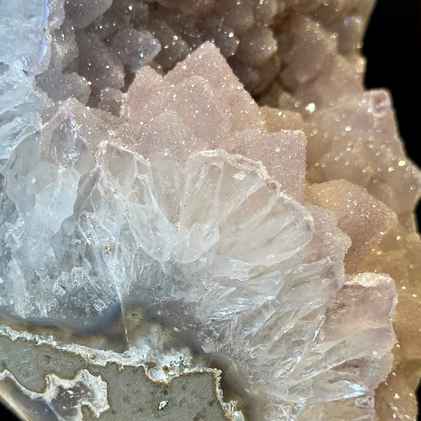Lilac Druzy Quartz Geode