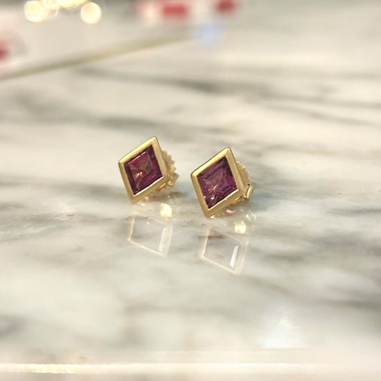 Garnet Kite Studs