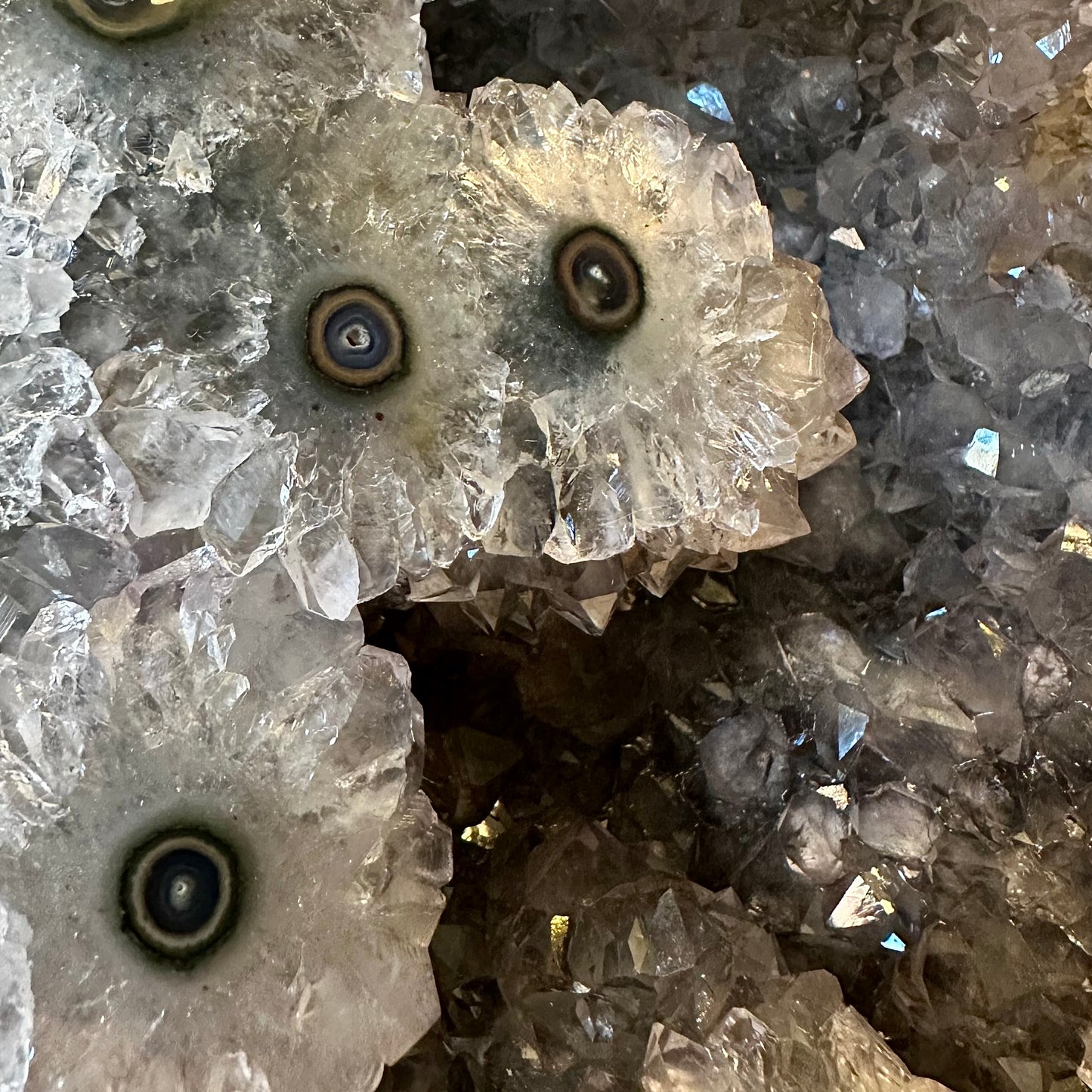Flowering Agate Quartz Geode