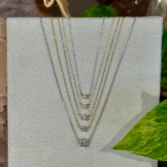 Nina Solitaire Diamond Necklace