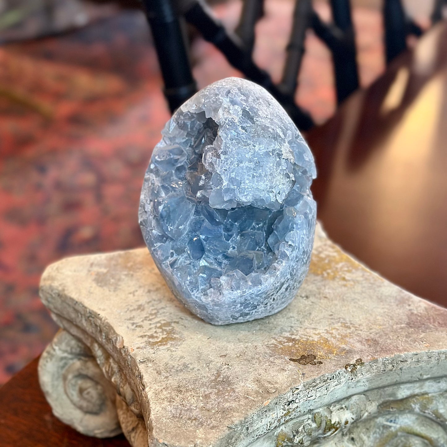 Medium-Large Celestite Egg Geode