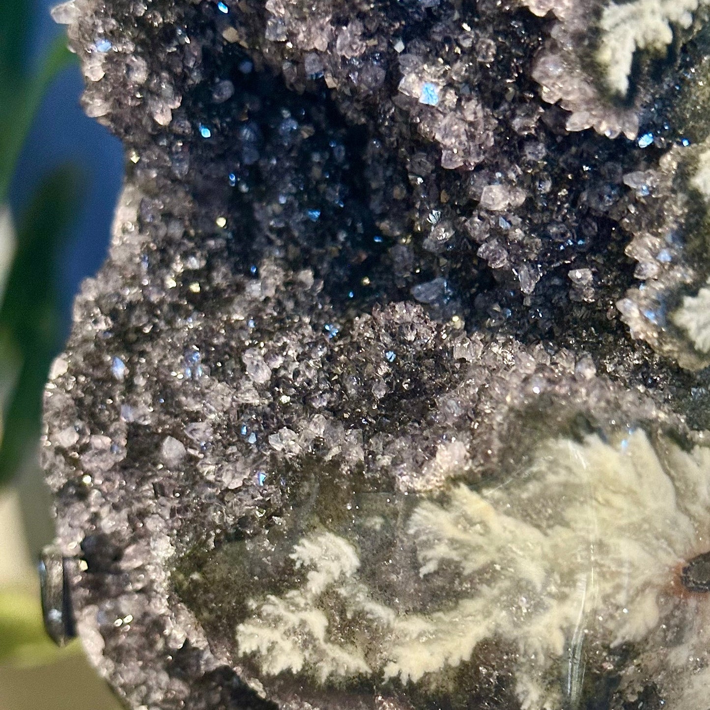 Salt and Pepper Quartz Geode