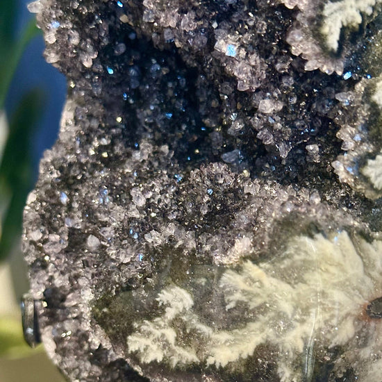 Salt and Pepper Quartz Geode