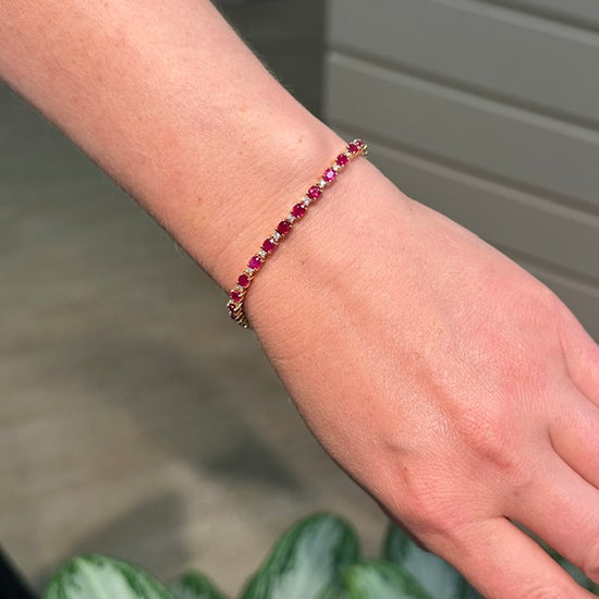 Ruby and Diamond Bracelet