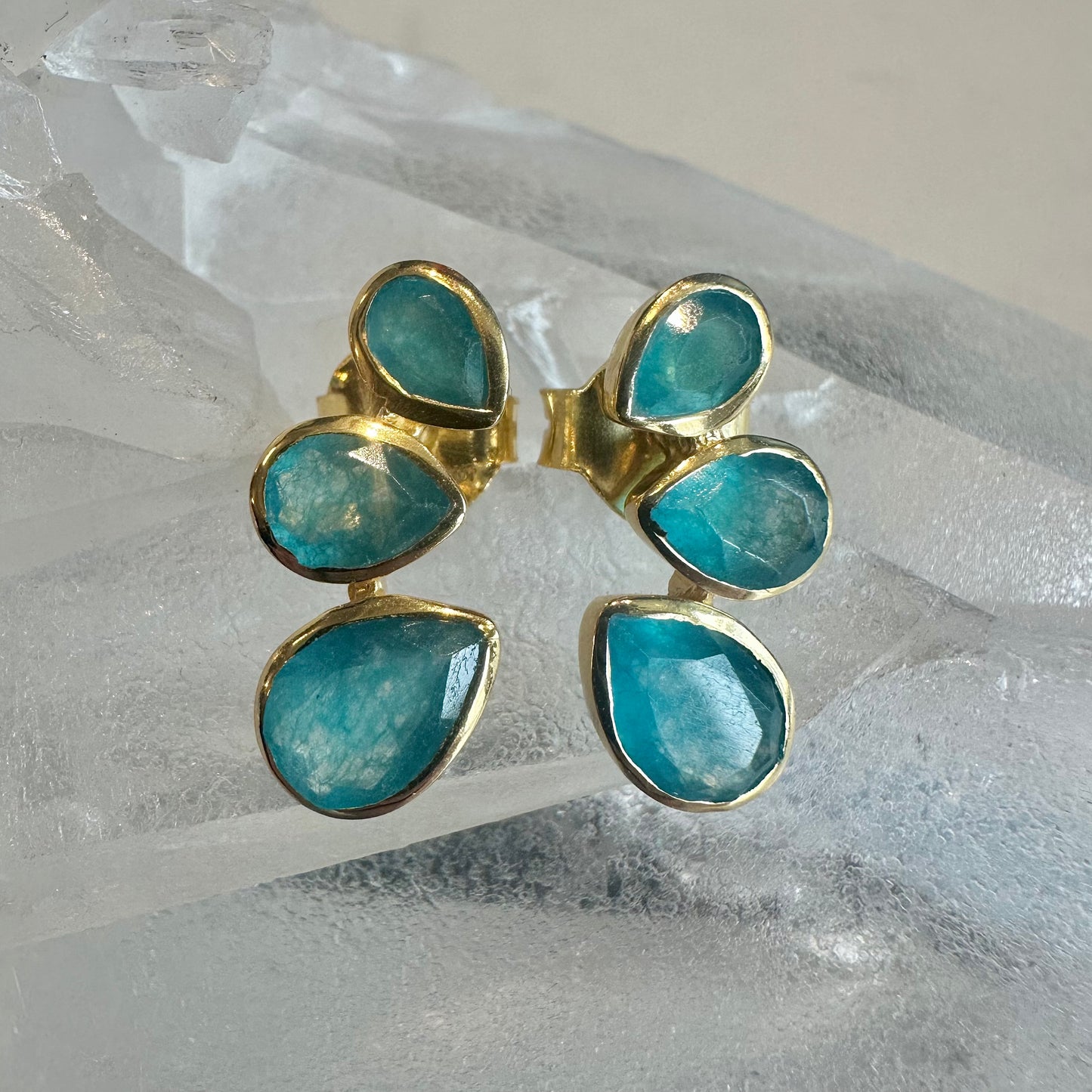 "Bella" Apatite Studs
