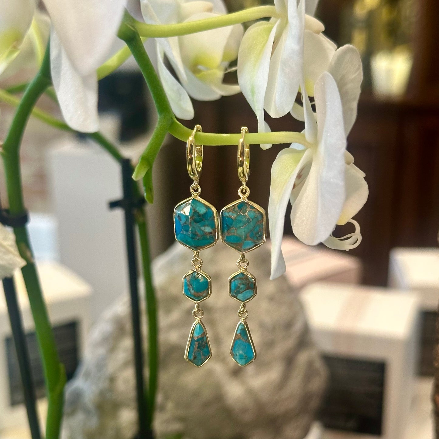 Geo Dangle Earring