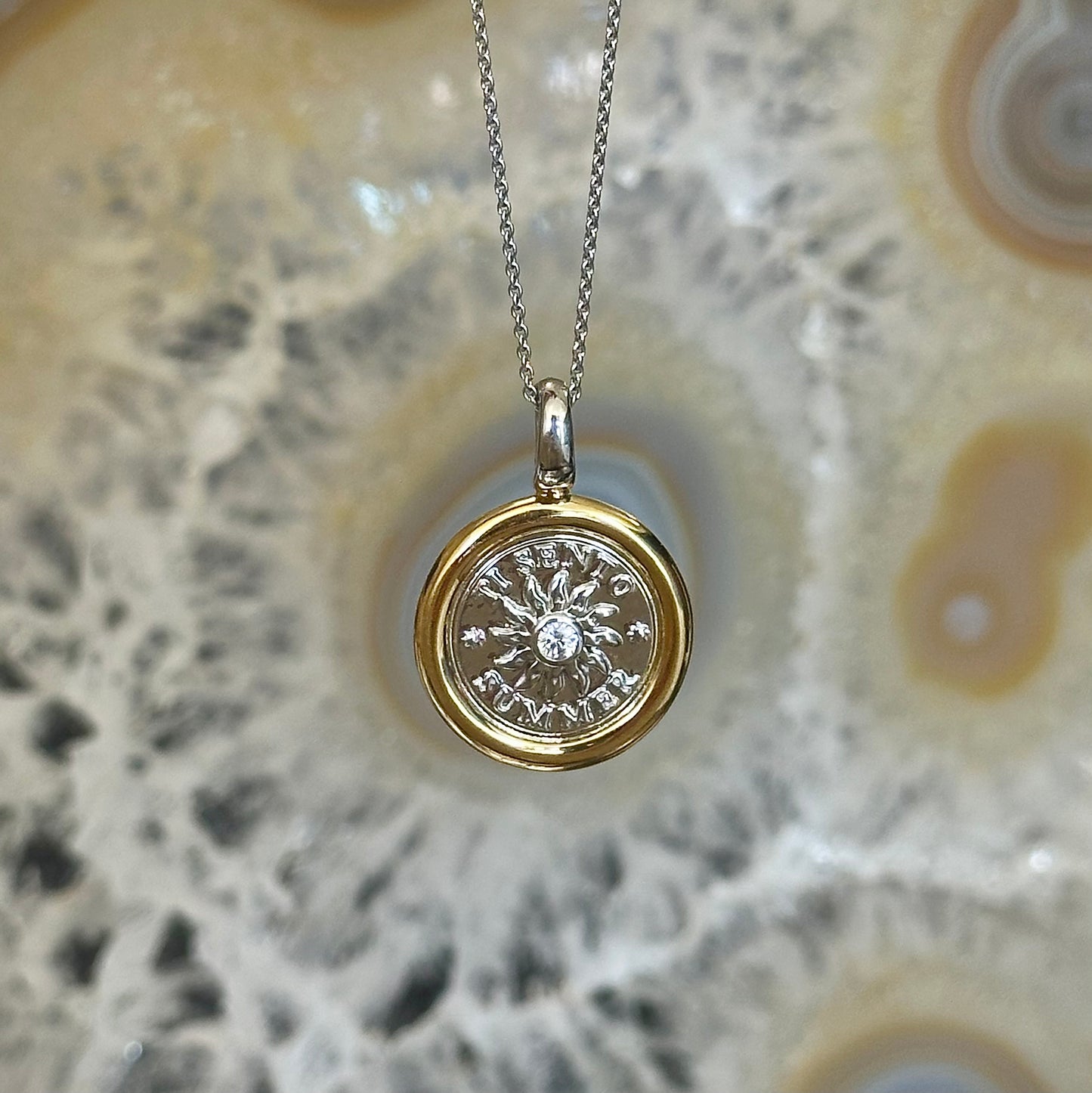 Summer Sun Coin Pendant