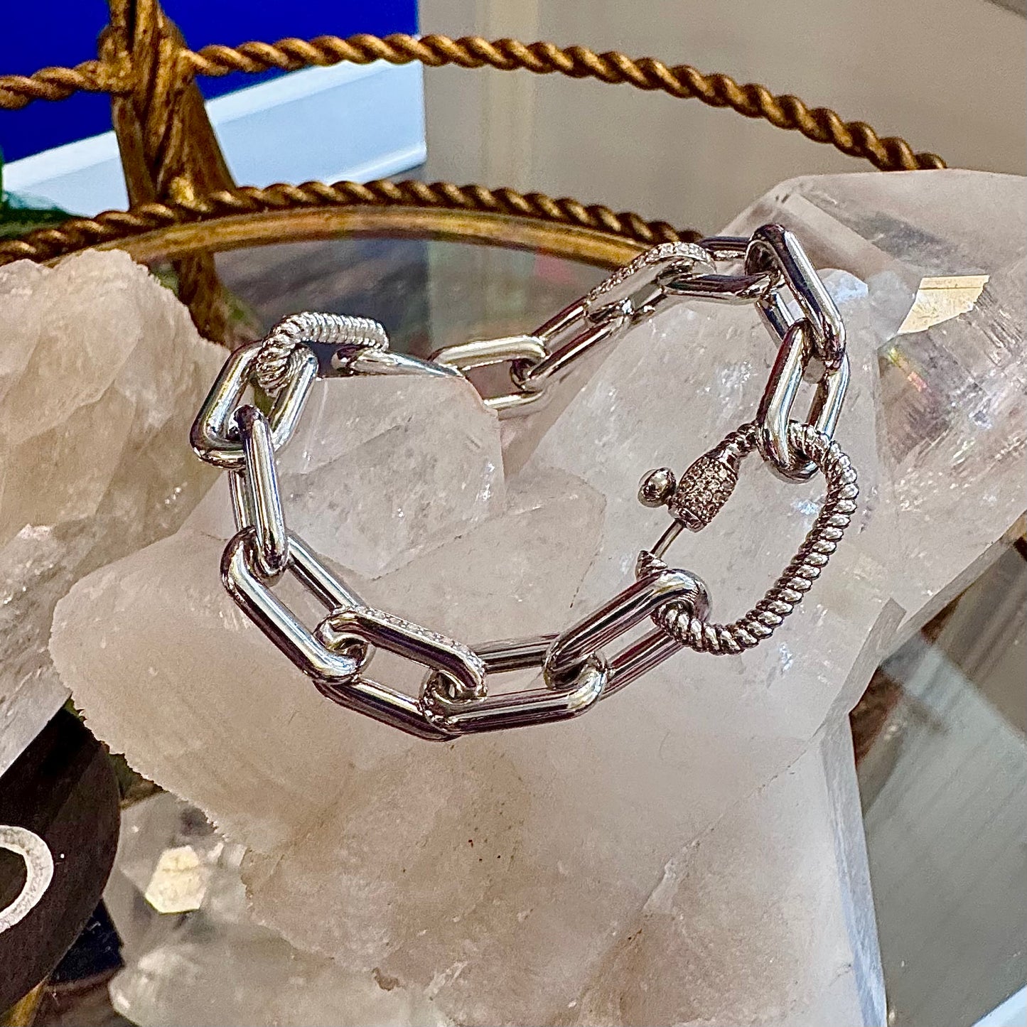 Heavy Paperclip Link Bracelet