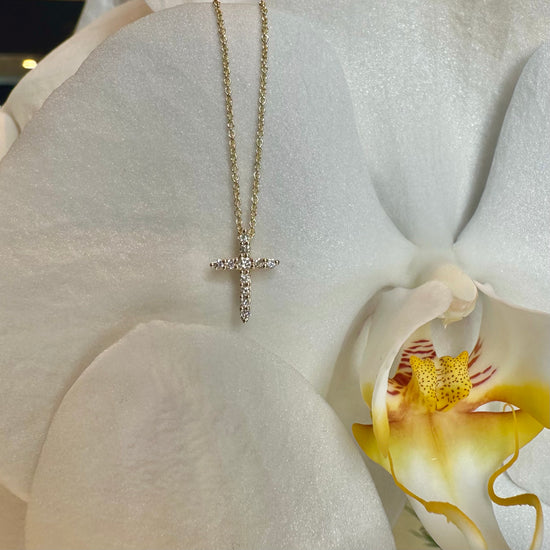 Petite Diamond Cross