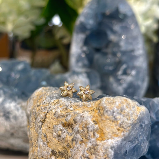 Textured Flower Studs